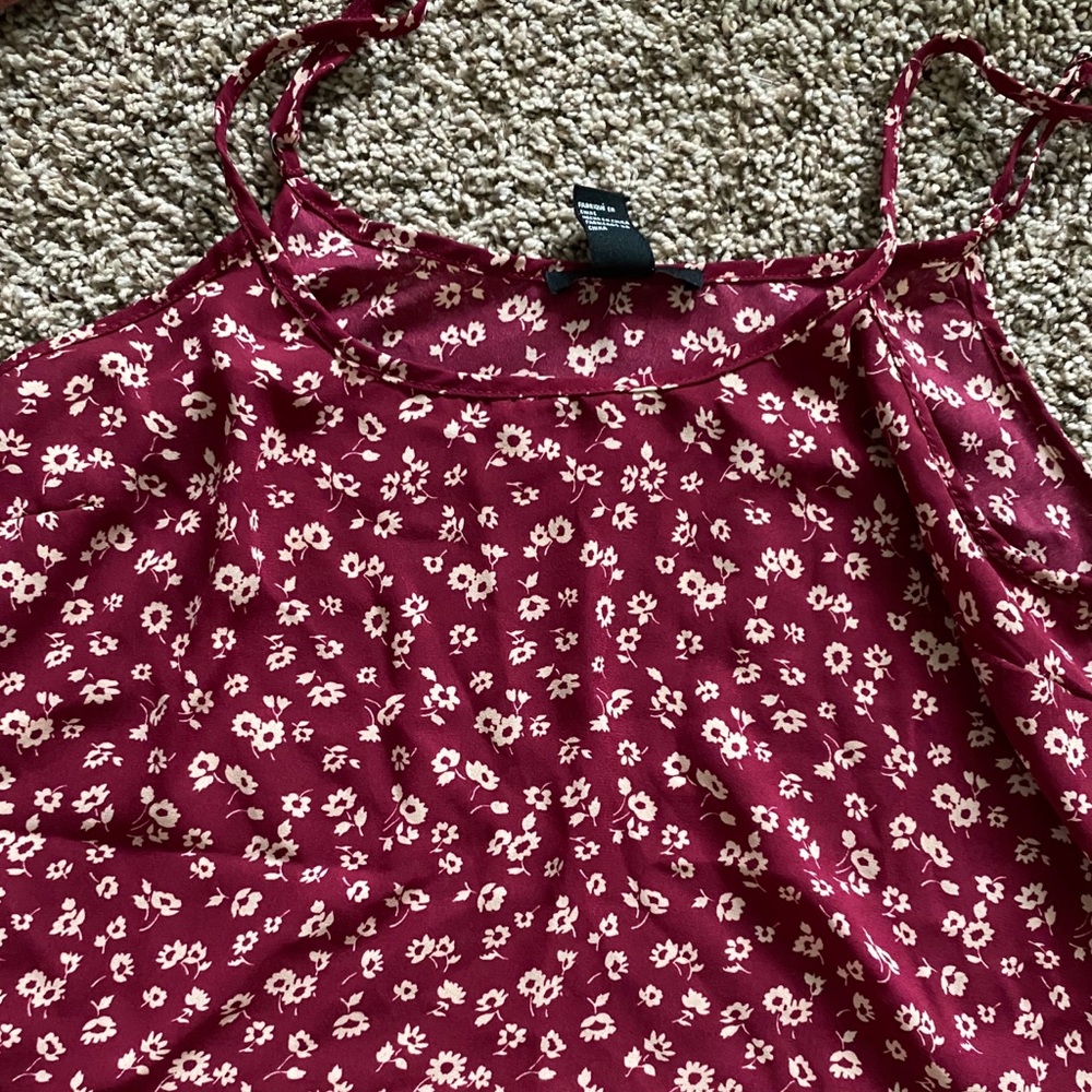 Flowy floral cami crop top